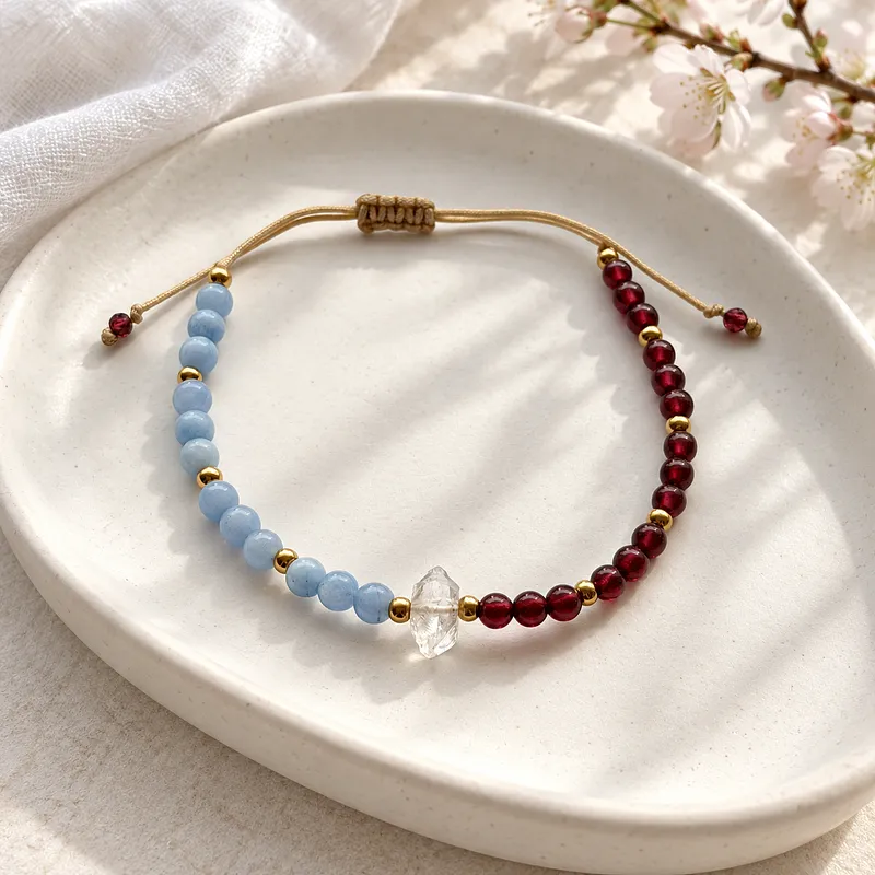 Bransoletka Blue&Bordo